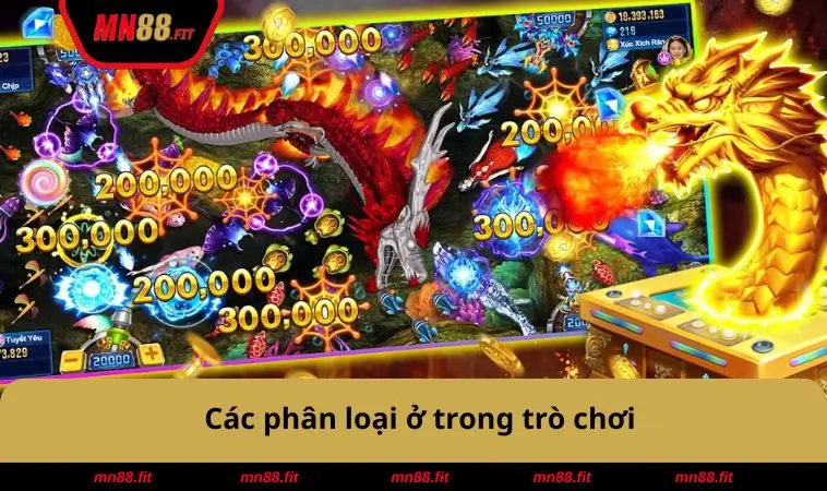Các phân loại ở trong trò chơi