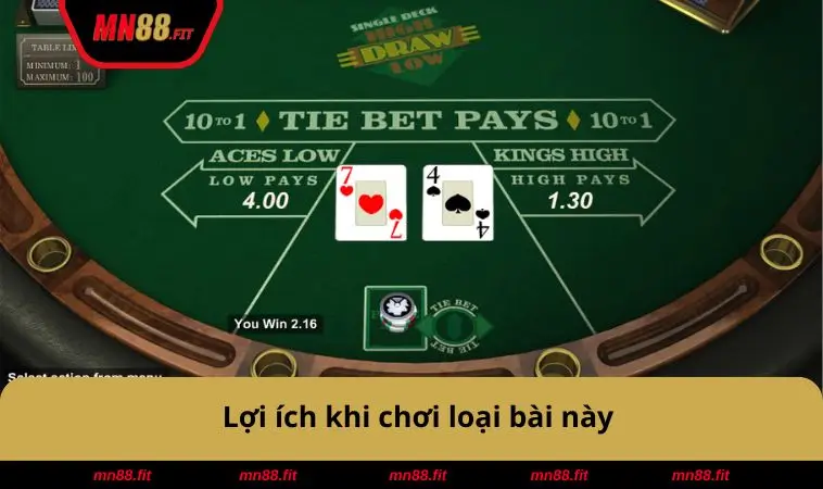 Cách Chơi Bài Hi Lo - Cách Chi Tiết Và Chiến Thuật Thắng Lớn 3 Lợi ích khi chơi loại bài này