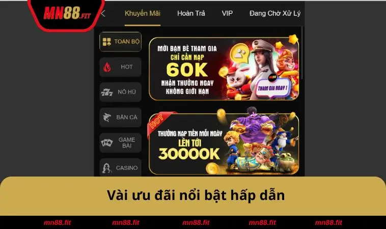 Vài ưu đãi nổi bật hấp dẫn